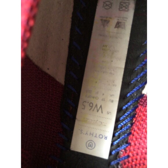 Rothys Red Camo The Point Flats Shoes Womens 6.5 Rare Pointed Ballet Camouflage - Picture 7 of 7